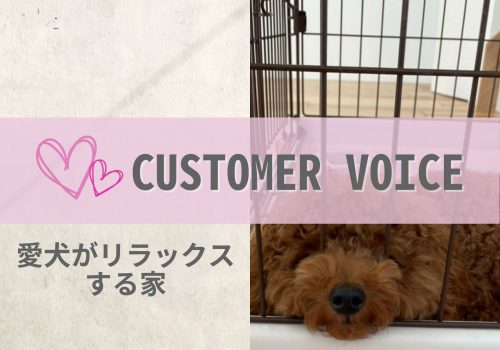 【お客様の声】愛犬がリラックスする家